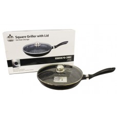 MARBLE CERAMIC 30CM  FRY PAN WITH GLASS LID WAS $89.95  NOW $59.95